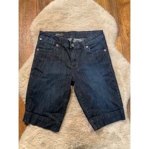 Kut From The Kloth Nicole Bermuda‎ Shorts Size 4 Dark Wash